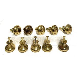 10 Brass Drawer Pulls Hardware knobs cabinet furn